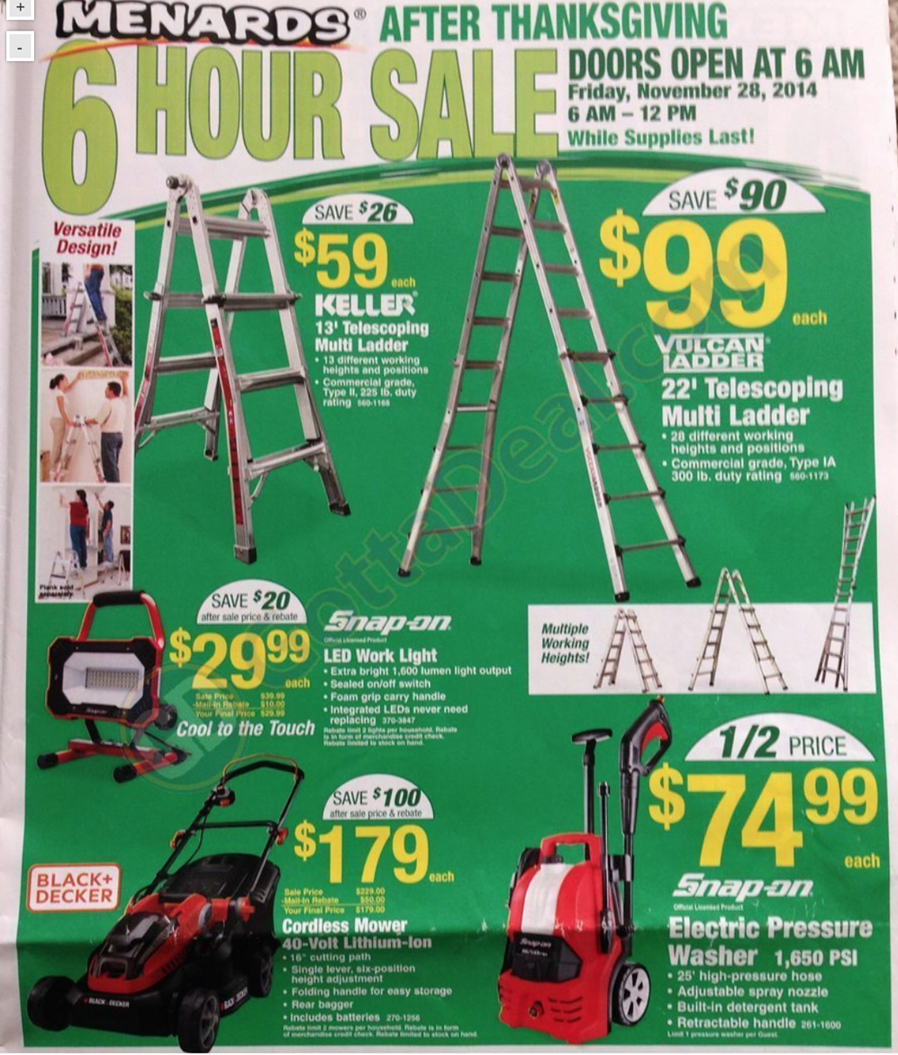 Menards Black Friday 2015 Ads, Flyer & Online Deals | Black Friday 2015