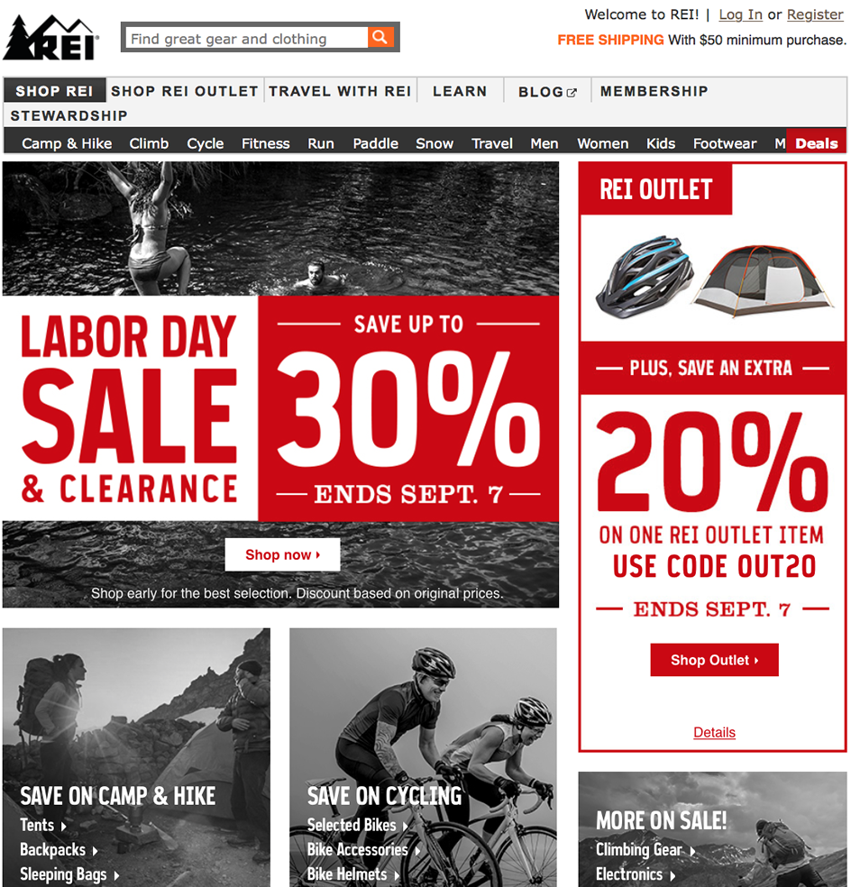 REI Labor Day Sale 2015 - Page 1