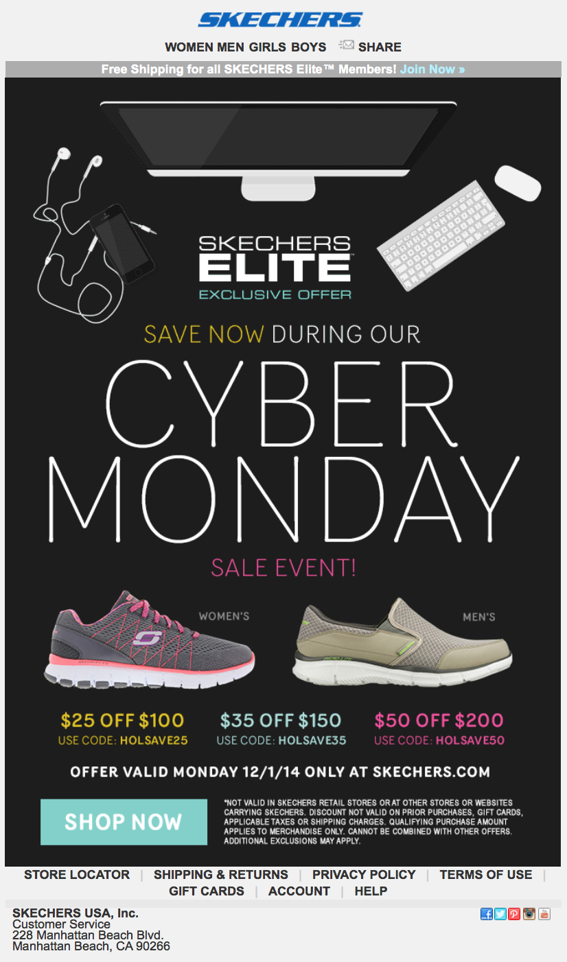 skechers black friday