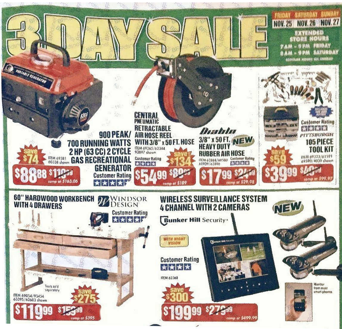 Harbor Freight Tools Black Friday 2017 Sales & Ad Scan | Blacker Friday