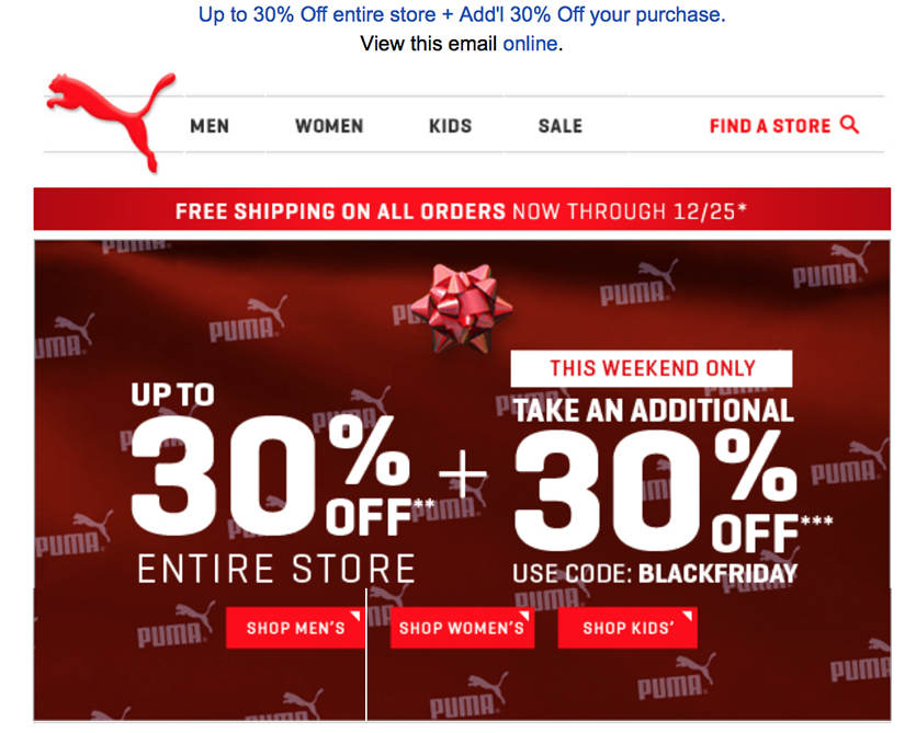 puma black friday sale