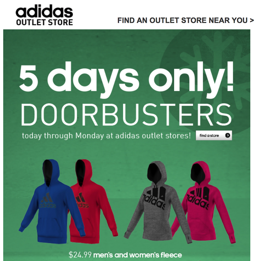 nearest adidas outlet store near me