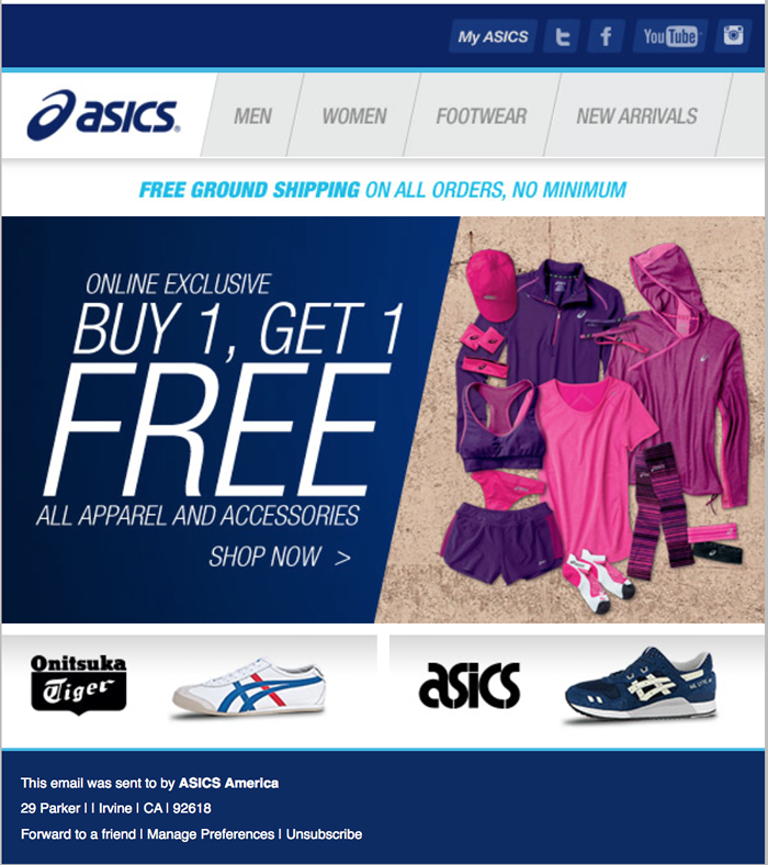 black friday asics