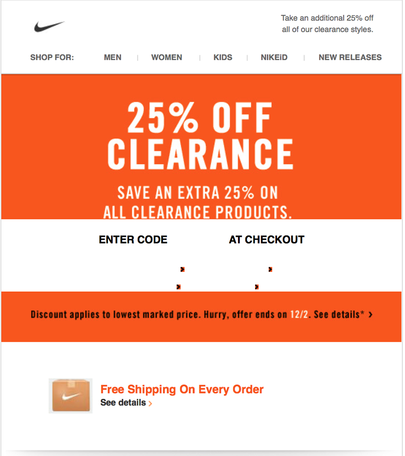 nike outlets black friday specials