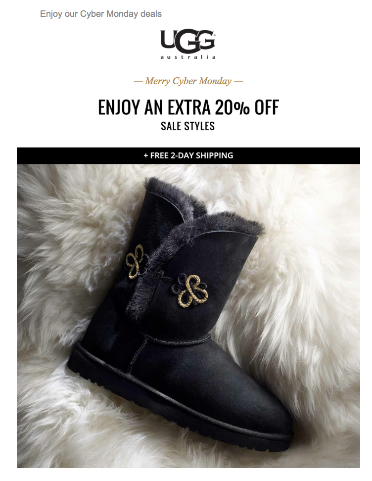 cyber monday uggs 2018