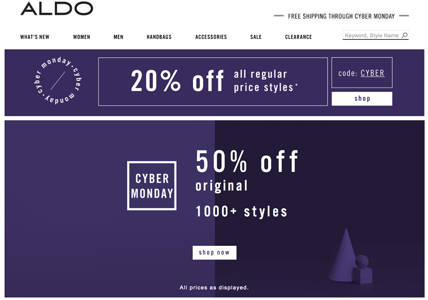 Aldo Cyber Monday 2020 Sale - What to 