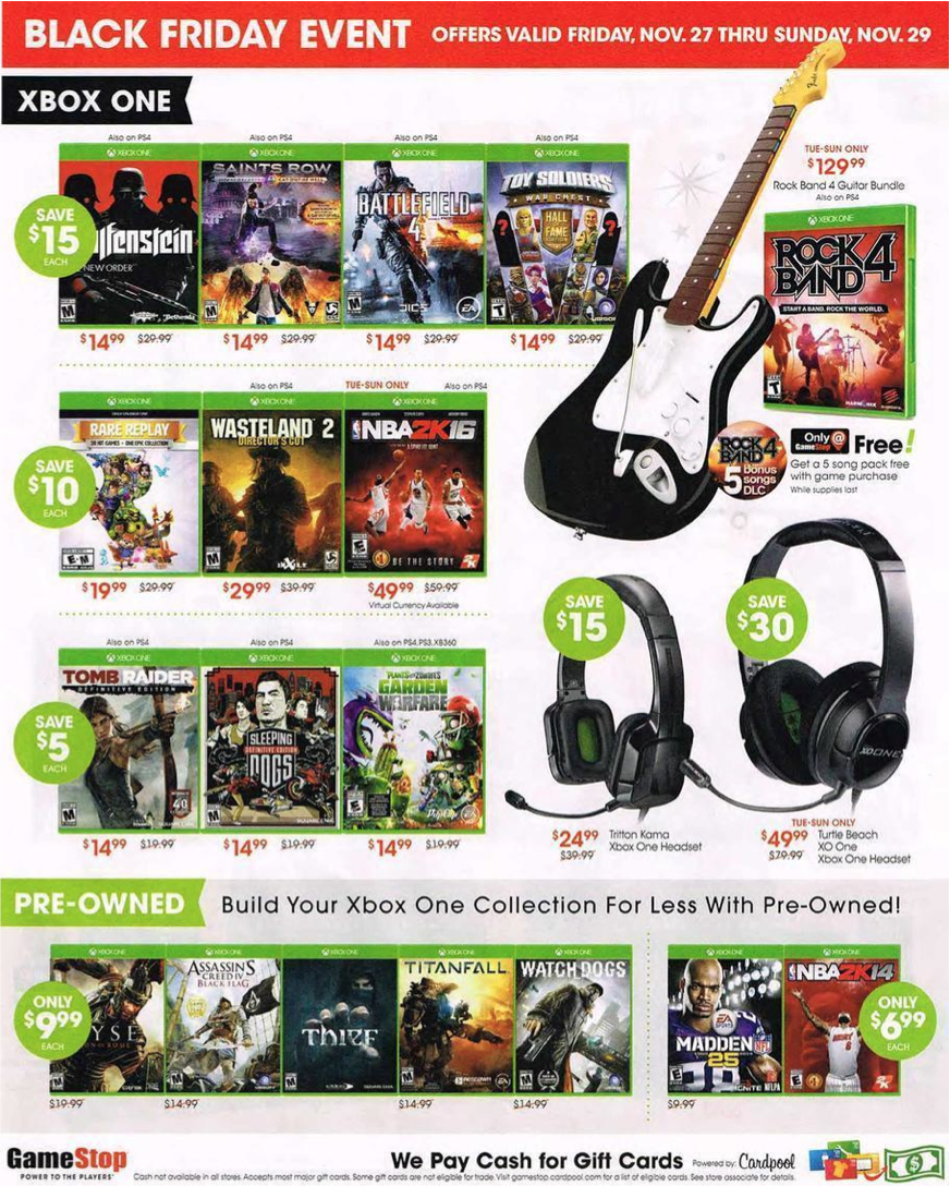 black friday at gamestop