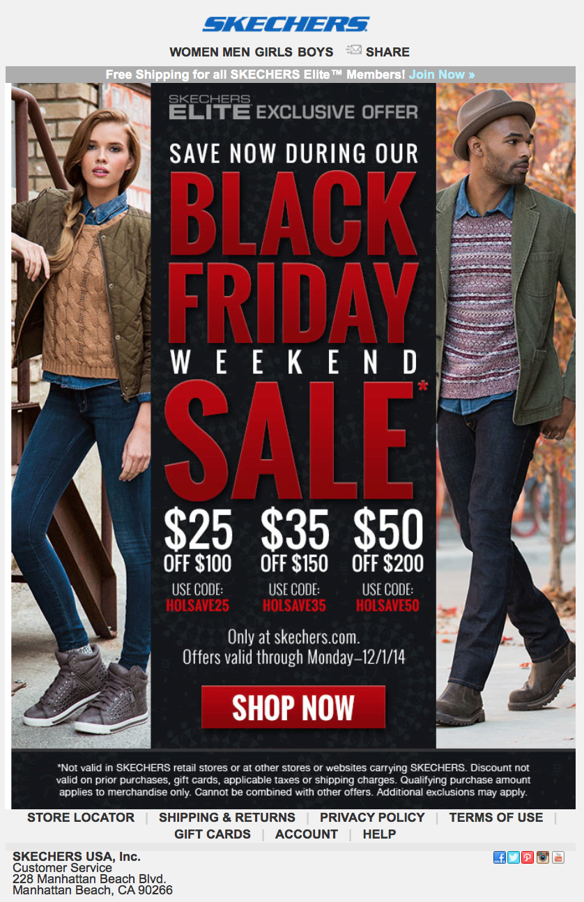 skechers black friday 2017