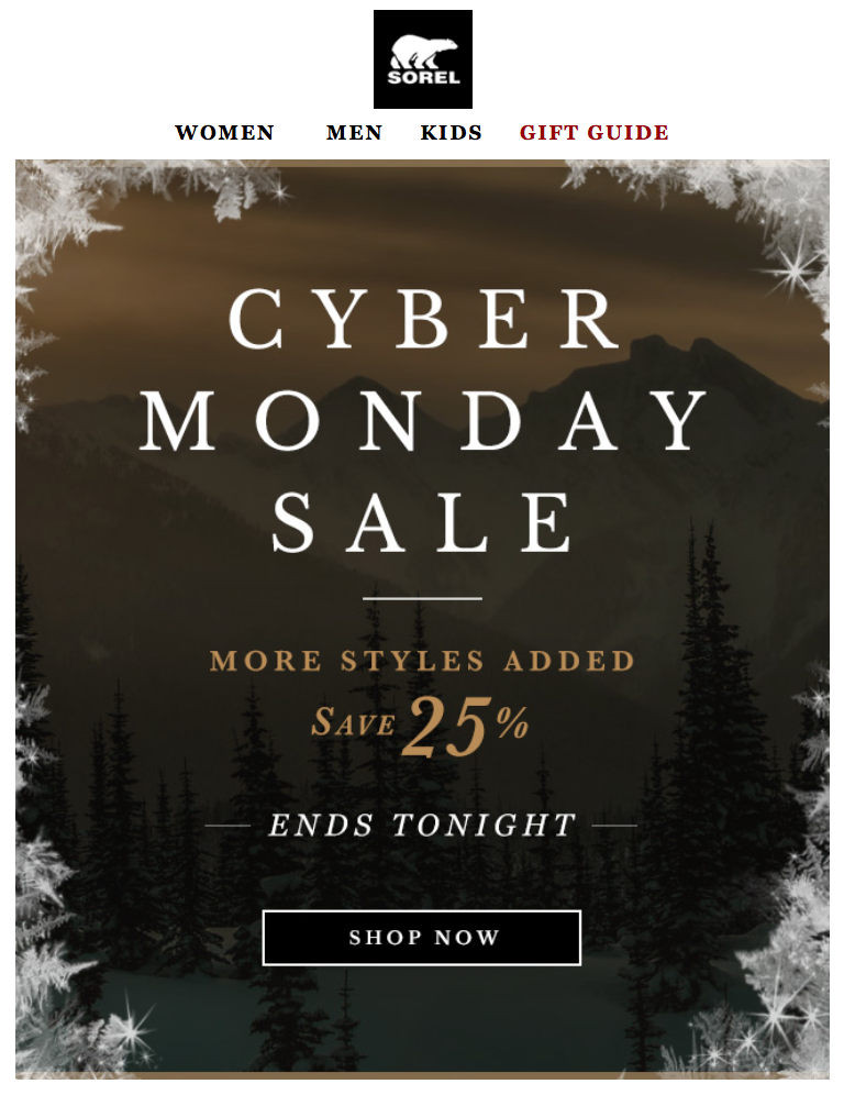 sorel cyber monday deals