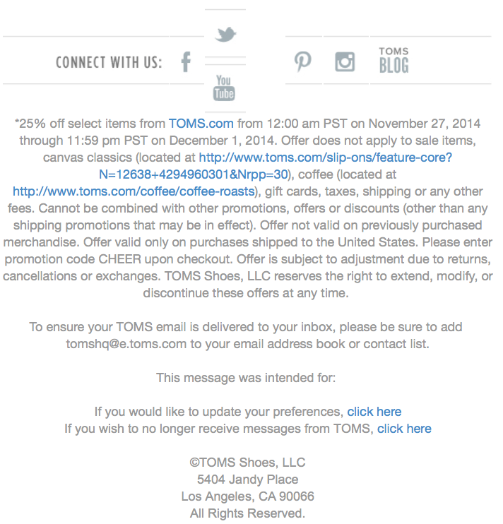 toms shoes cyber monday