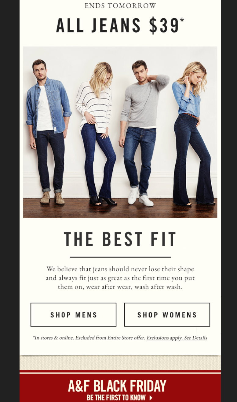 Abercrombie & Fitch Black Friday 2021 Sale - What to Expect - Blacker - What Kind Of Sales For Abercrombie For Black Friday