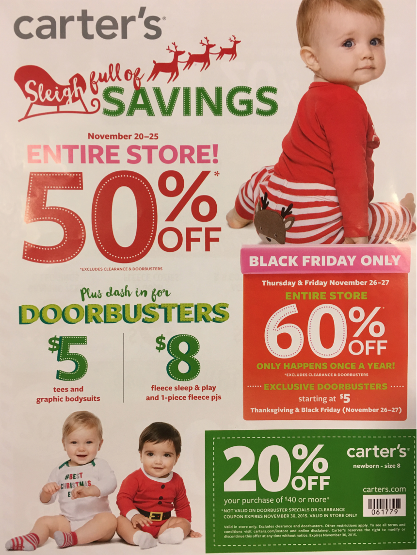Carter's Baby & Kids Black Friday 2018 Sale & Deals Blacker Friday