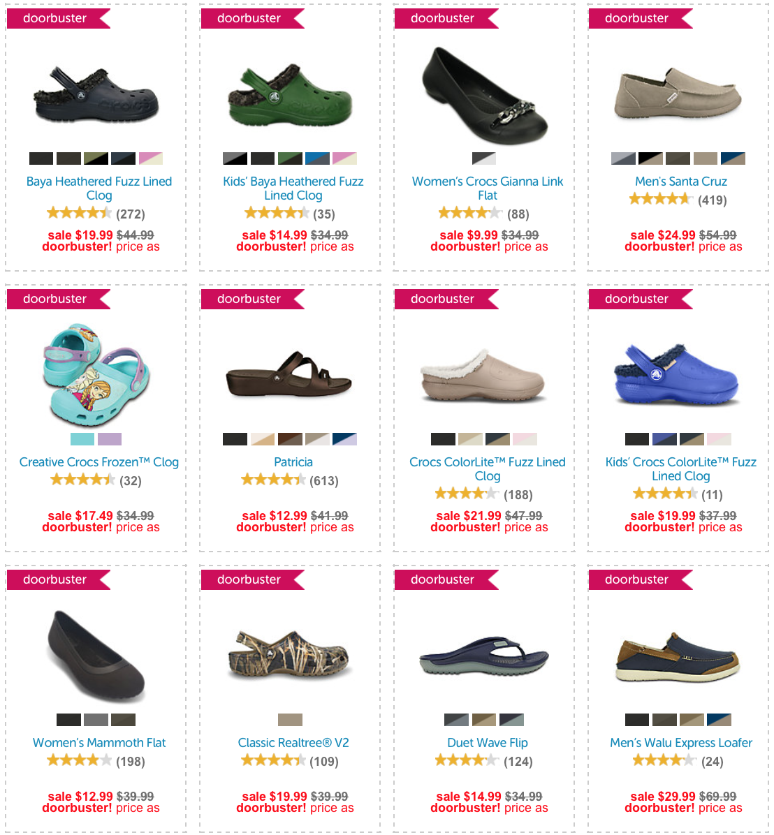 crocs cyber monday 2018