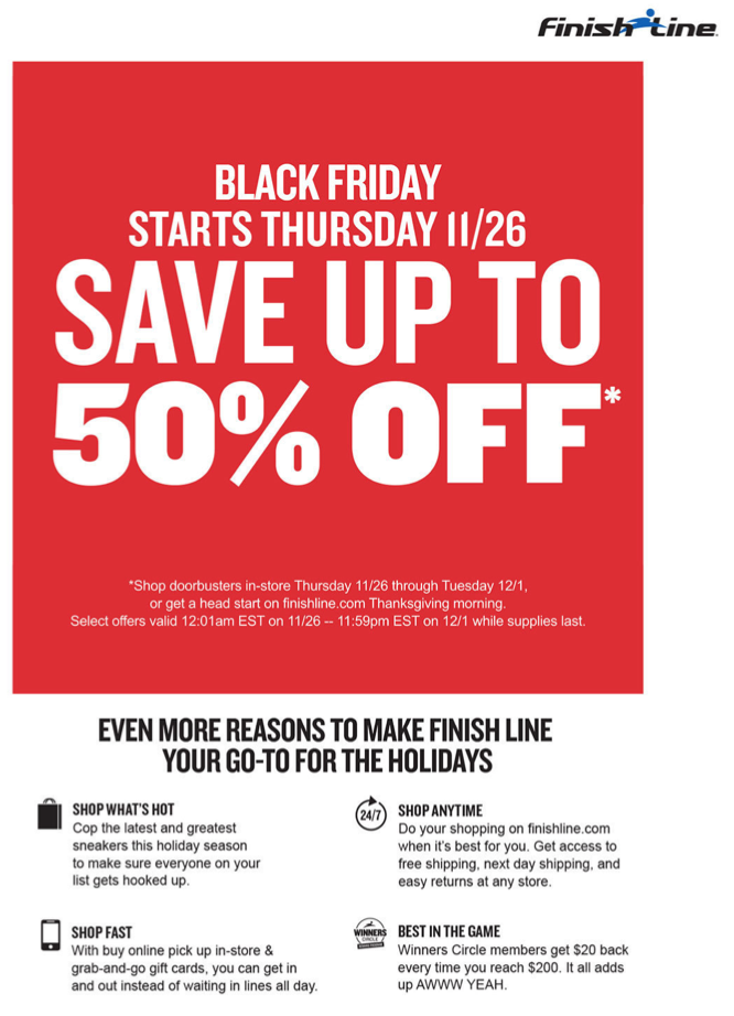 Finish Line Black Friday 2021 Sale 