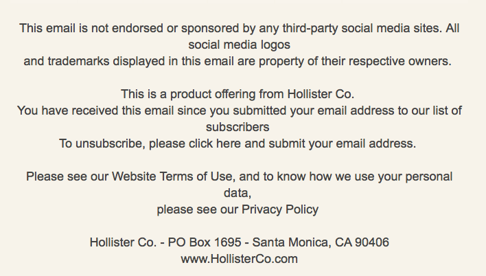 hollister co return policy