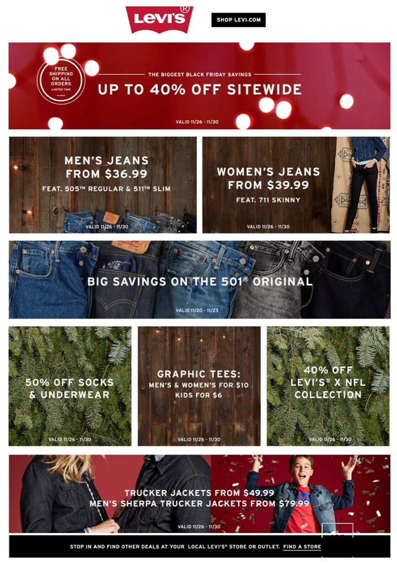 Levi's Black Friday 2021 Ad - What to 