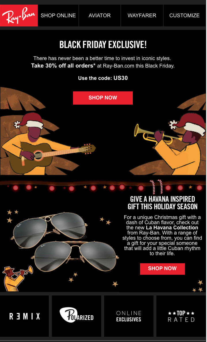 ray ban sunglasses black friday online -