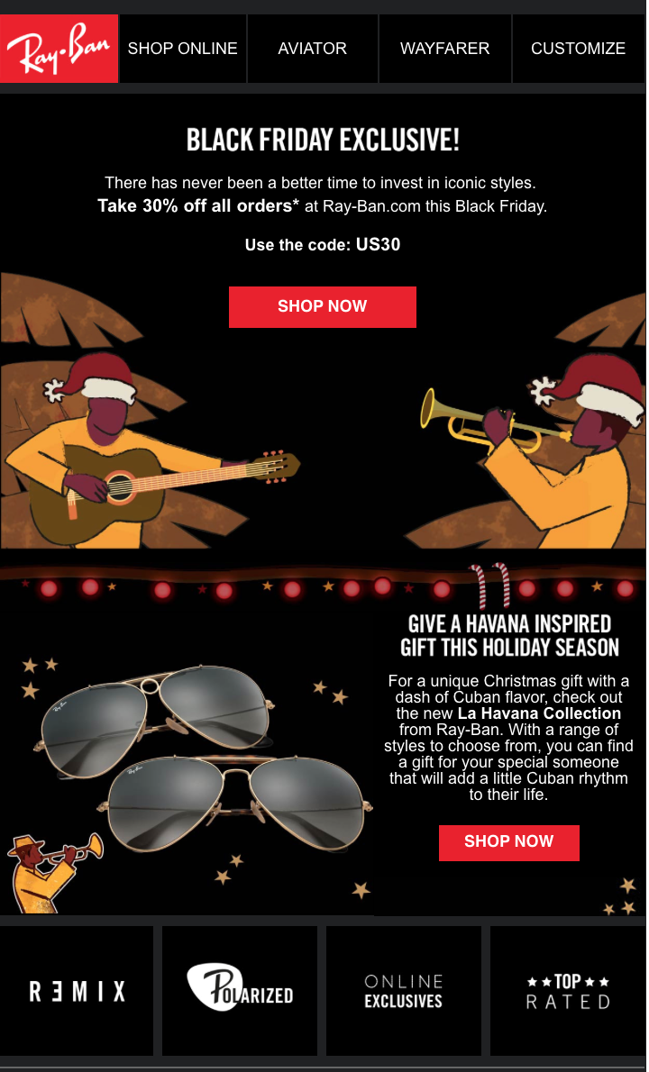 ray ban black friday sale