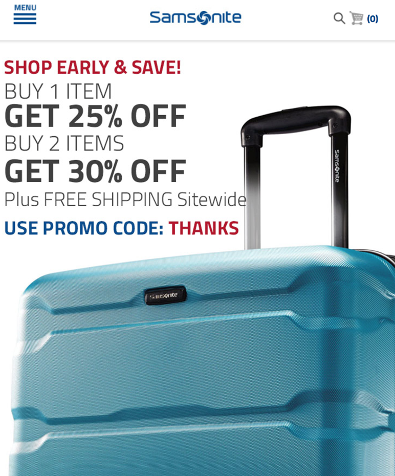 Samsonite Black Friday 2018 Sale & Luggage Deals Blacker Friday