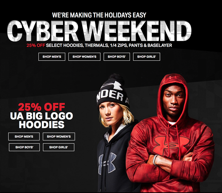 Under Armour Cyber Monday Sale 2020 