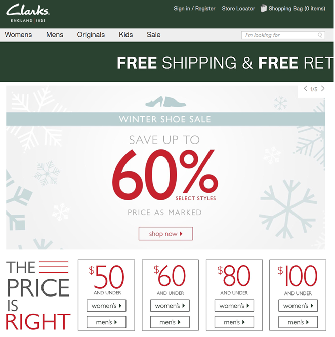 clarks christmas sale