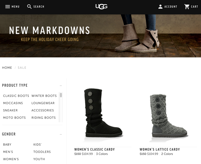 uggs after christmas sale