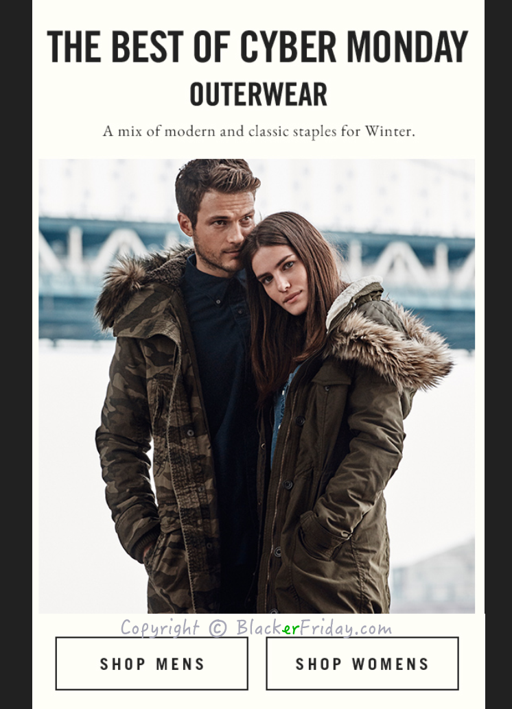 abercrombie and fitch cyber monday