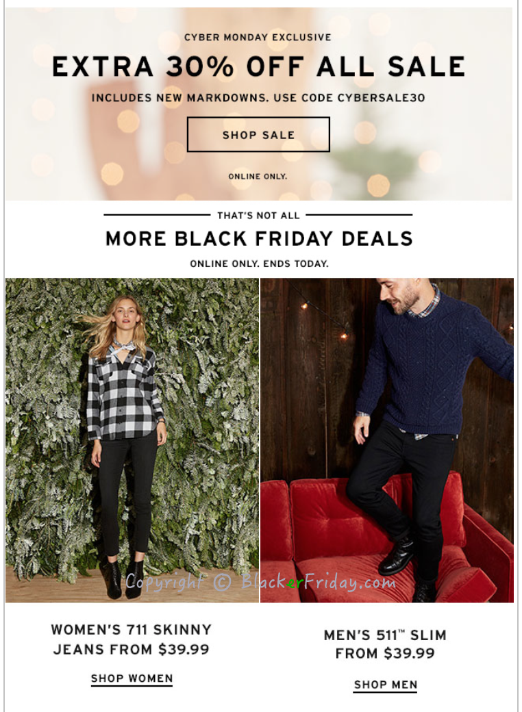 levi's cyber monday sale