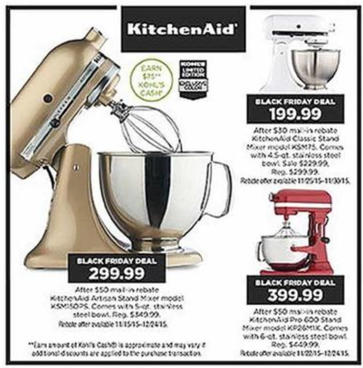 KitchenAid Mixer Black Friday 2018 Sale & Deals Blacker Friday