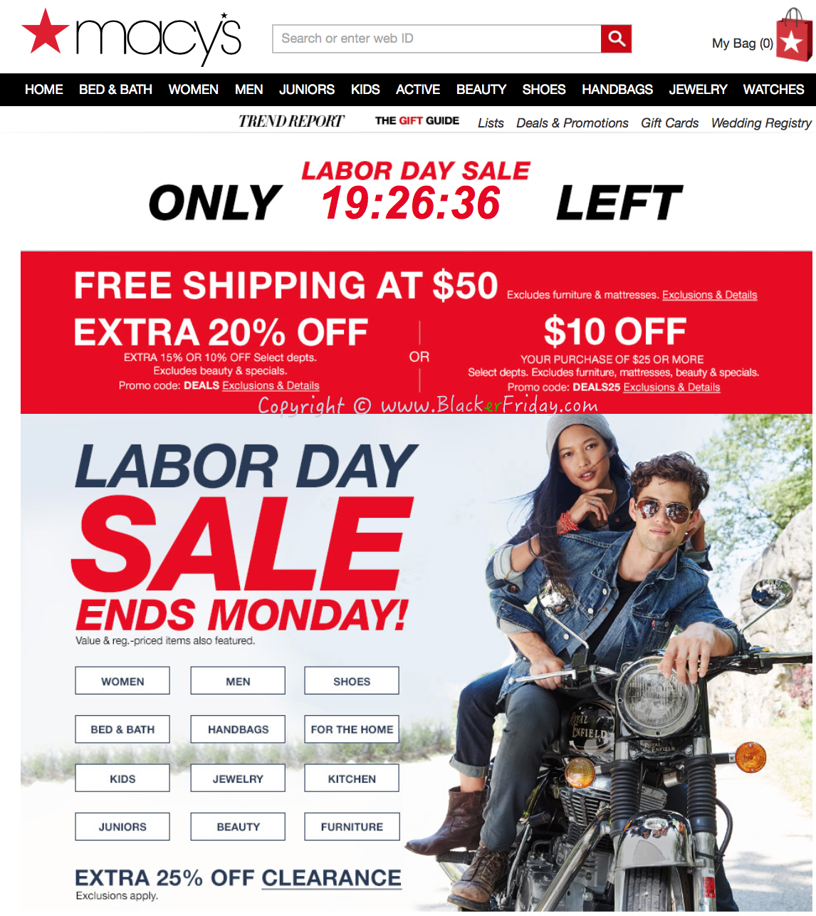 Macy&#39;s Labor Day Sale 2017 - Blacker Friday