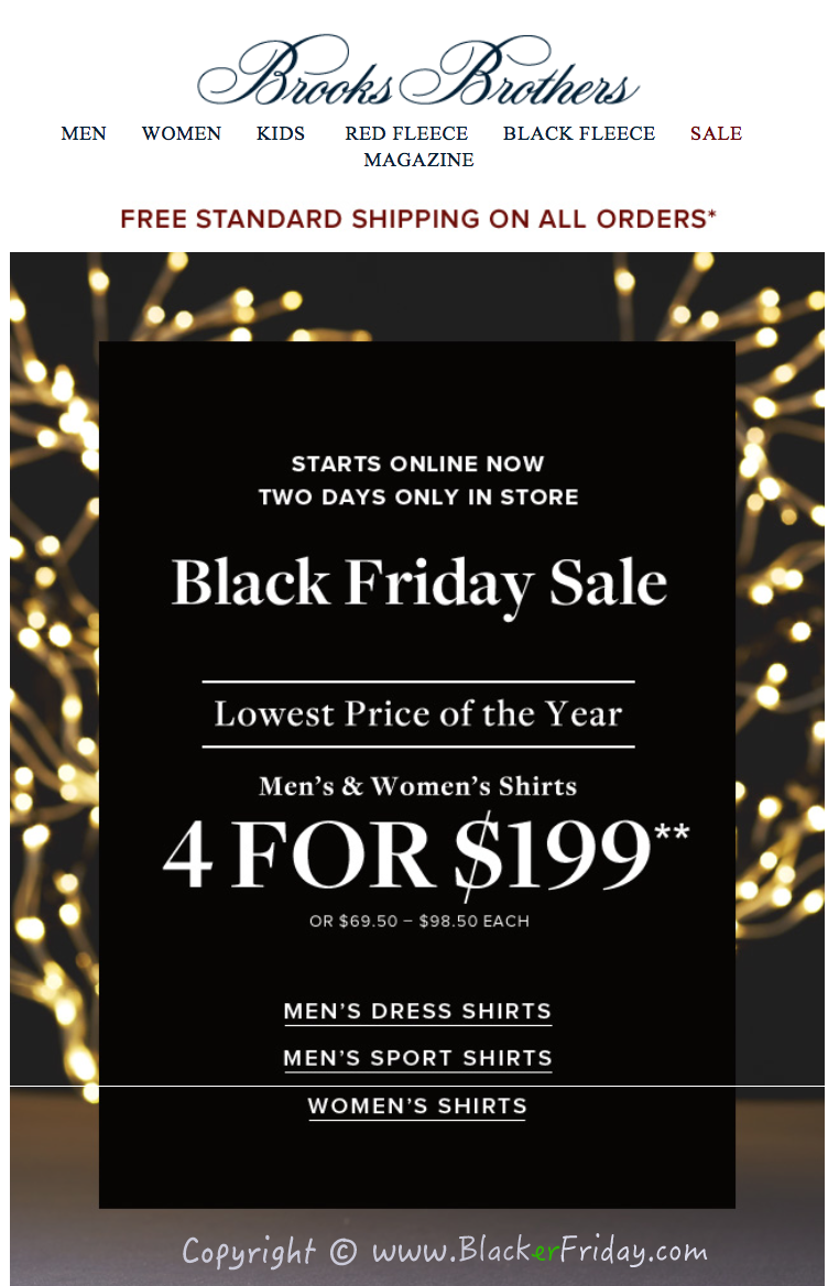 black friday brooks brothers