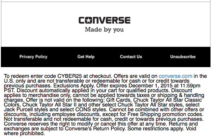 converse cyber monday sale