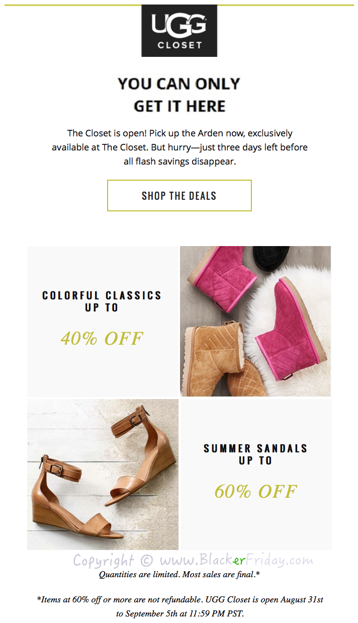 uggs labor day sale