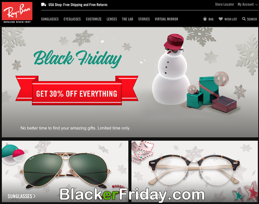 ray ban thanksgiving sale