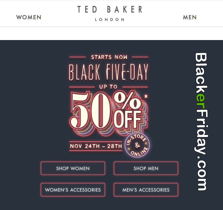 Ted Baker Black Friday 2020 Sale - What to Expect - Blacker Friday