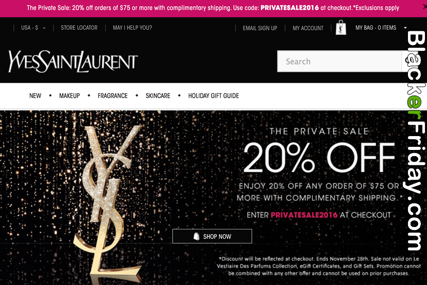 ontploffing Omleiding Overjas Yves Saint Laurent Black Friday 2022 Sale - Here's What's Coming! - Blacker  Friday