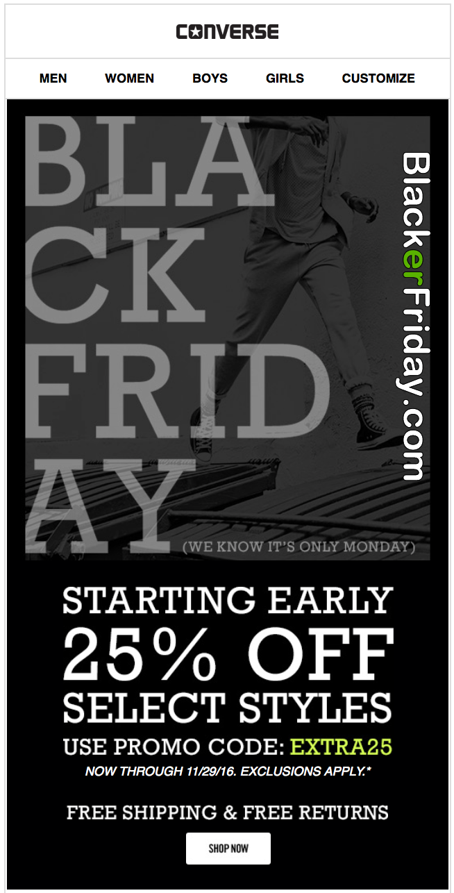 converse femme black friday