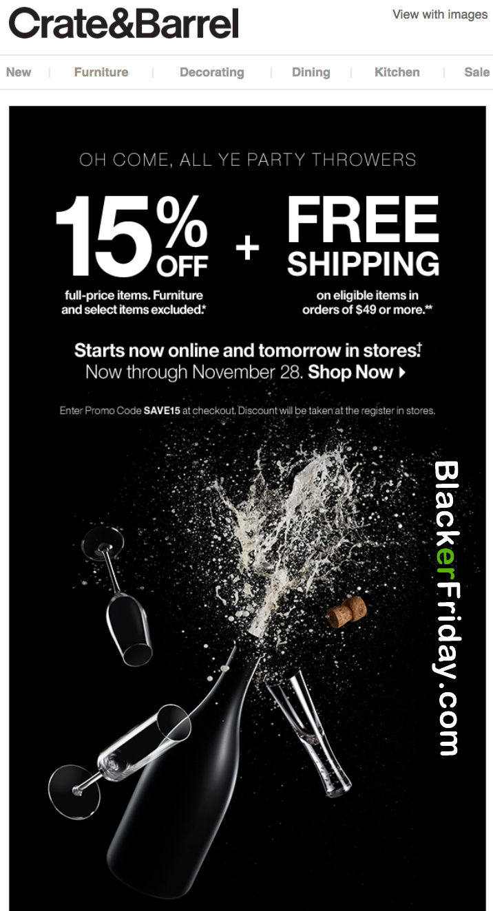 Crate Barrel Black Friday 2020 Sale What To Expect
