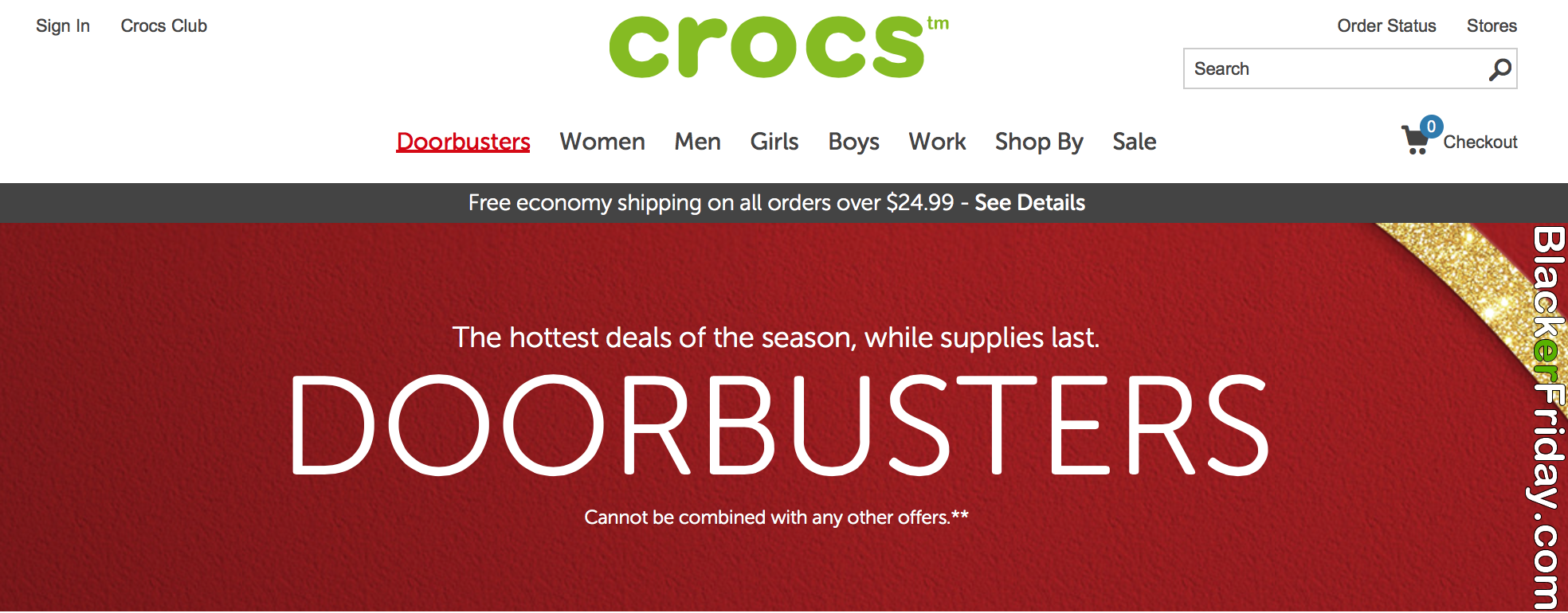 crocs black friday 2020