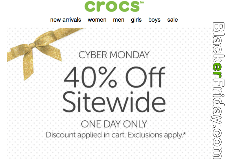 crocs cyber monday sale