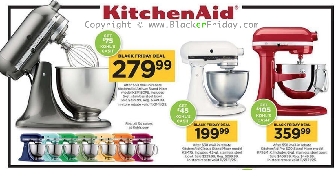 KitchenAid Mixer Black Friday 2018 Sale & Deals Blacker Friday