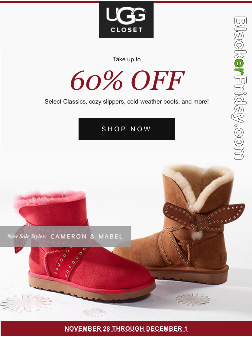 cyber monday uggs 2018