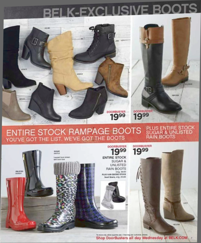 belk boots on sale