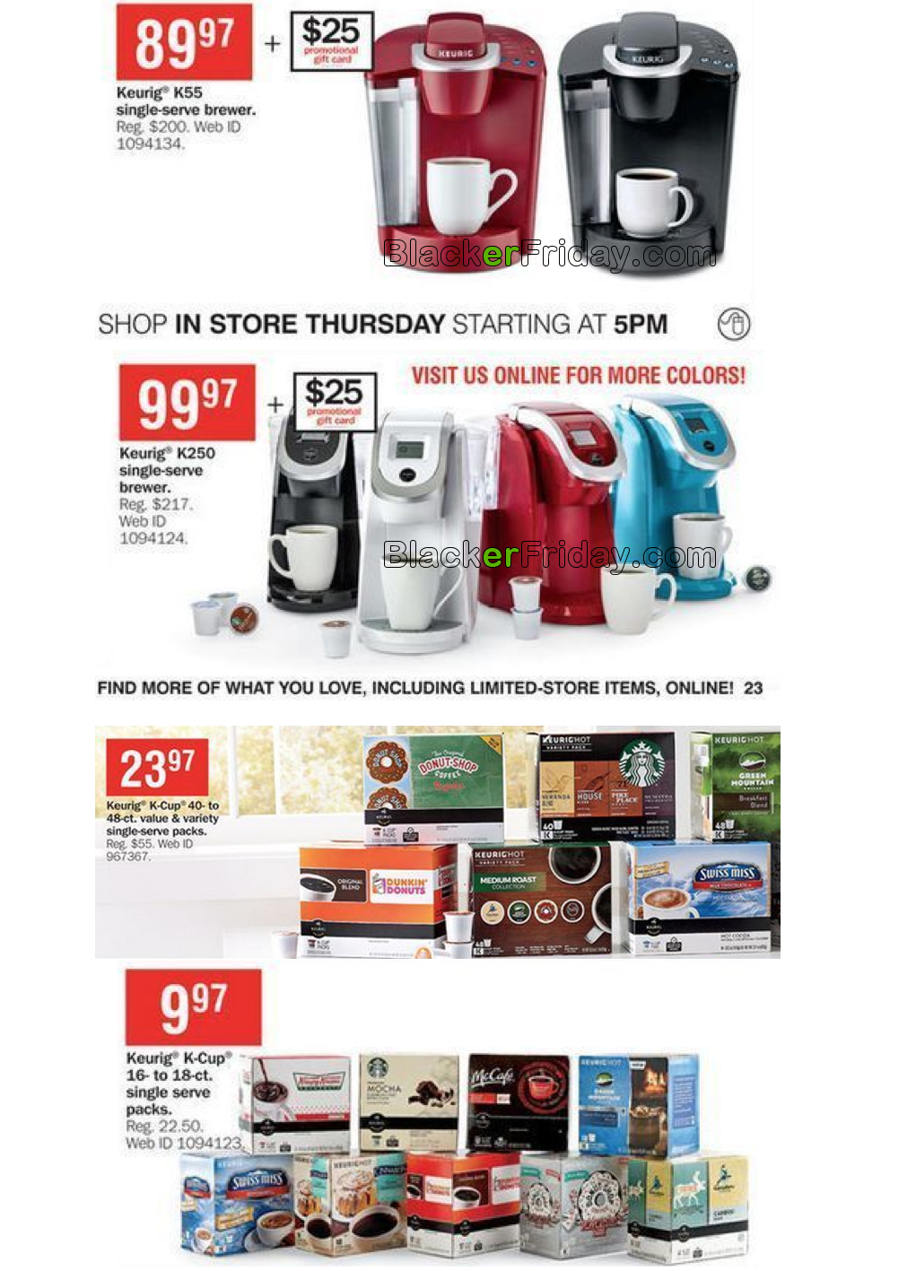 Keurig Black Friday 2018 Sale & KCup Coffee Brewer Deals Blacker Friday