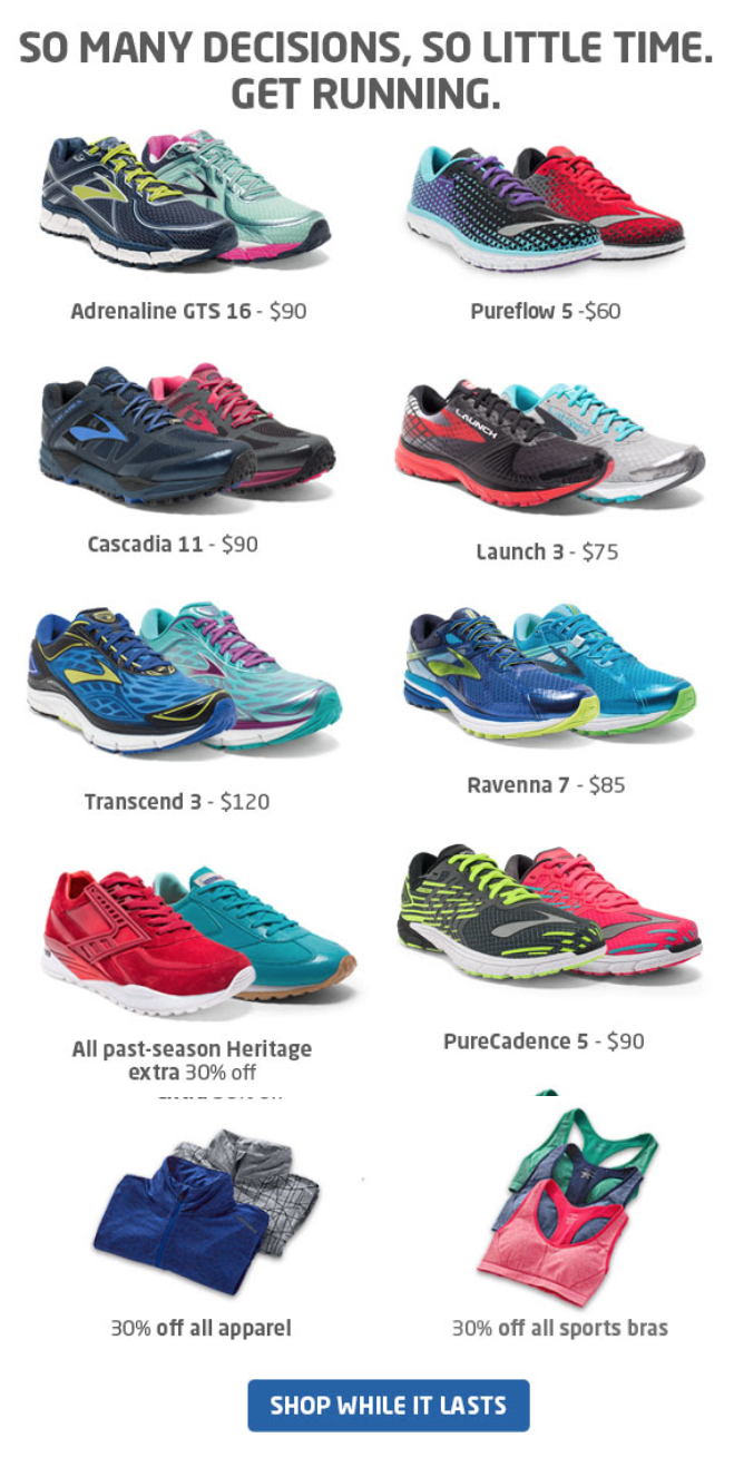 black friday deals on brooks running shoes