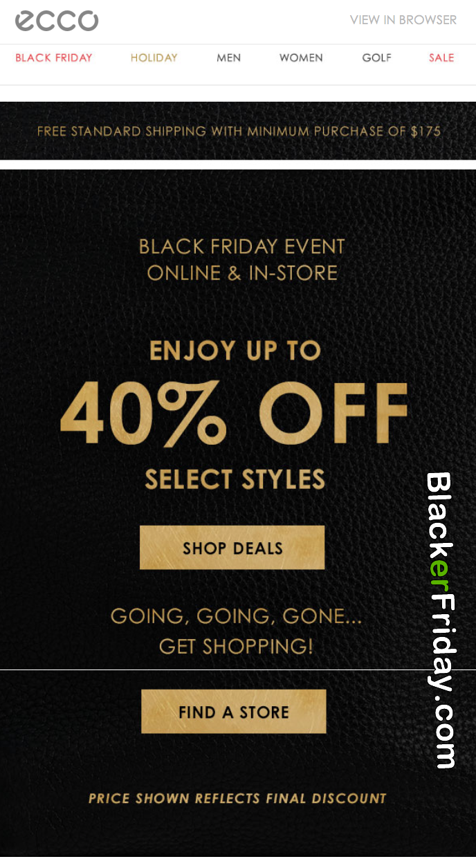 ecco black friday sale