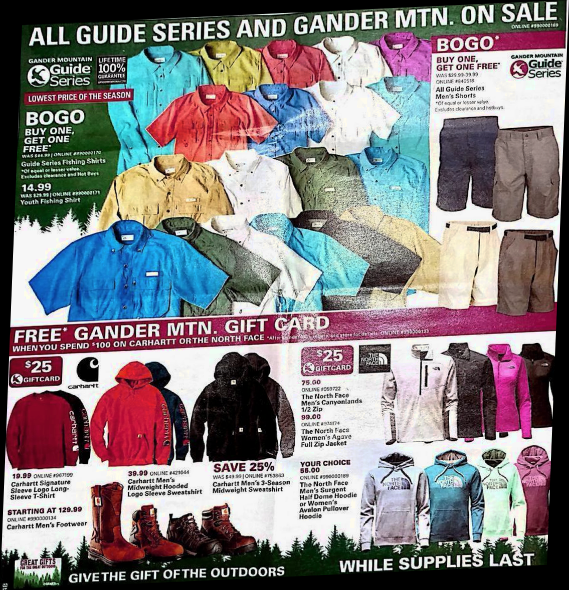 gander mountain north face