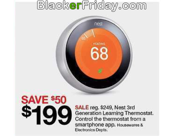 nest learning thermostat black friday