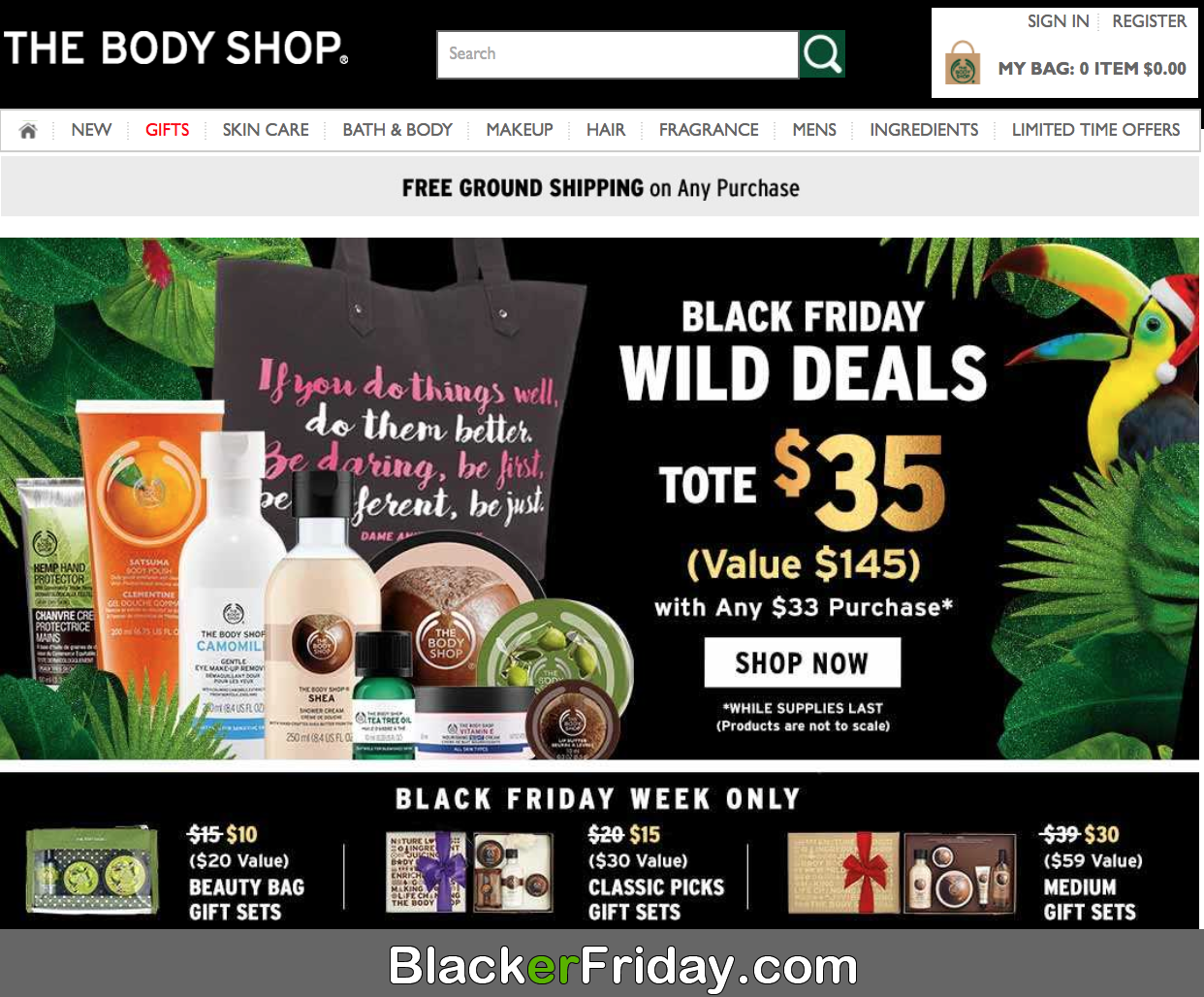 The Body Shop Black Friday 2019 Ad, Sale & Tote Bag Deal - Blacker Friday