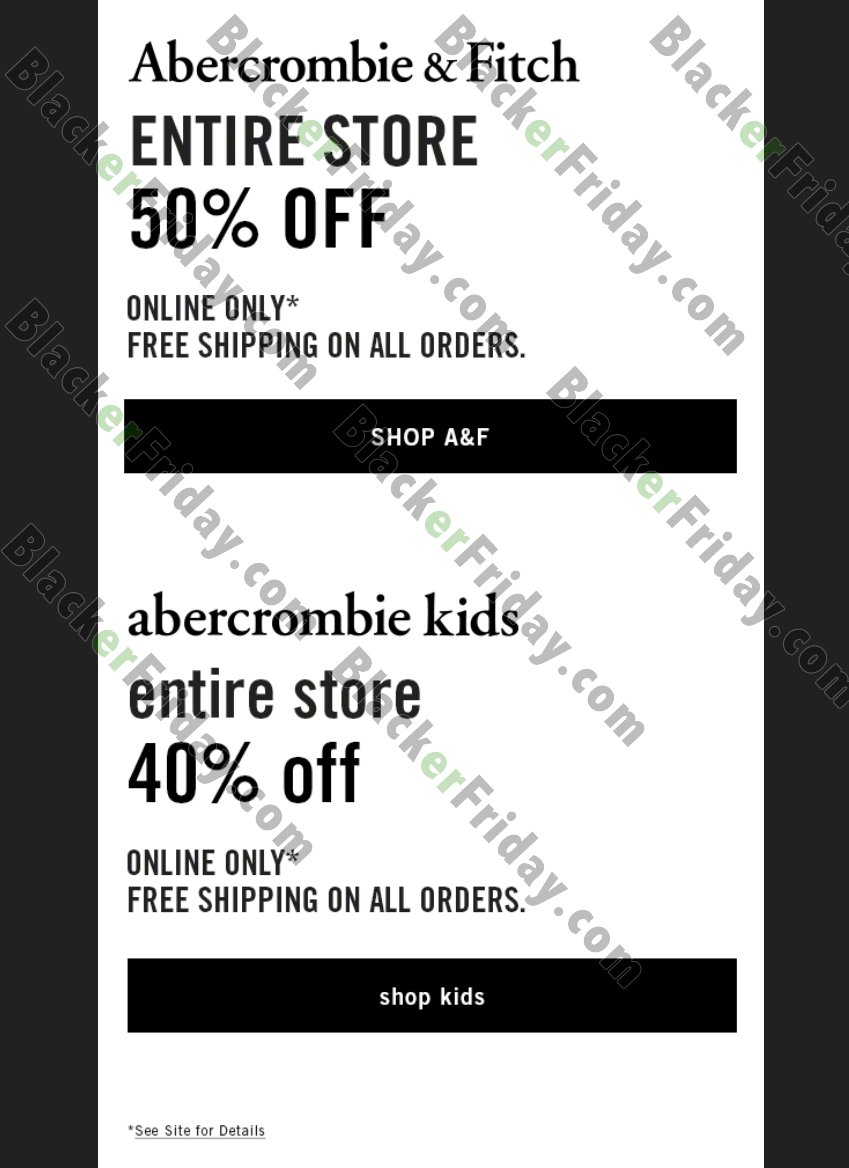 abercrombie cyber monday